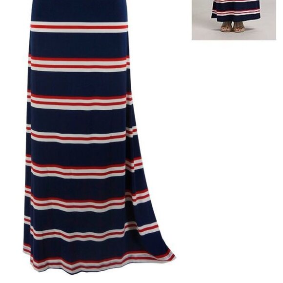 striped maxi  cami dress size med - Picture 10 of 14